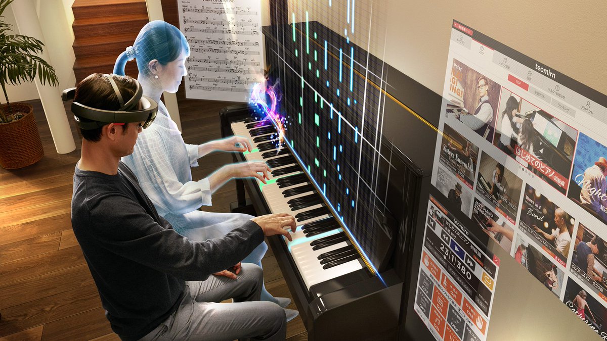 hologramme piano